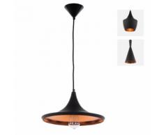 Lampada a sospensione con interno color bronzo