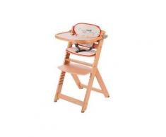 Seggiolone evolutivo in legno Timba con cuscino - Safety 1st - Natural/Red Lines