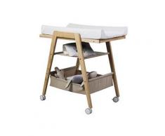 Fasciatoio Kensington 2 in 1 trasformabile in lavagna - Hugs Factory - Naturale