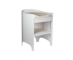 Mobile Fasciatoio e Scrivania 2-in-1 - Leander - Bianco
