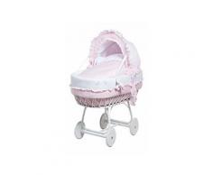 Culla Ovale con Cappotta Collezione Milky - Picci - Rosa