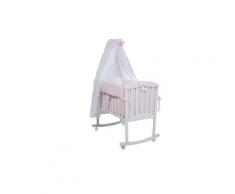 Culla a Dondolo con Velo - Collezione Milky di Picci - Rosa