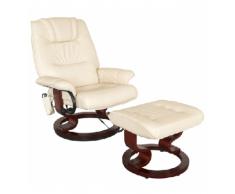 POLTRONA RELAX CON PUFF E 8 MOTORI