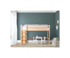 LETTO SOPRA ELEVATO CON SCAFFALI NIOBE