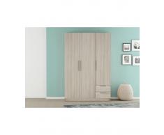 ARMADIO 3 ANTE E 2 CASSETTI WALLNUT