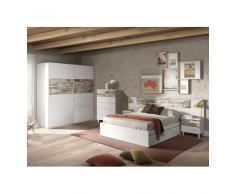 LETTO MATRIMONIALE CON CASSETTI MORIA