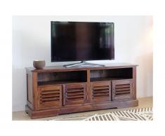 Mobile TV con 4 ante e 2 nicchie in Teak massello - BALI