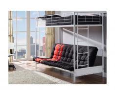 Letto a soppalco 90 x 190 - con materasso convertibile - cm Bianco - MODULO IV