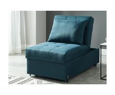 Poltrona letto in tessuto Verde acqua - LESNA