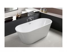 Vasca da bagno centro stanza design TWIGGY 70 x 150 x 58 cm - Bianca