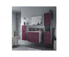 Set CLAUDIO - mobile bagno - Laccato lilla