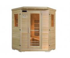 SALDI - Sauna Infrarossi 4/5 posti angolare Gamma Carbone WIBERG