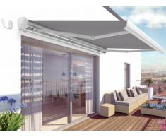 Tenda da sole motorizzata semi-cassonetto COSALEA - 3,9 x 3m - grigio silex