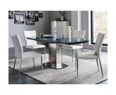 Set tavolo + 4 sedie Grigio - TALICIA