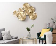Decorazione da parete tonda L.118 x H.71 cm in Metallo Dorato - JUNE