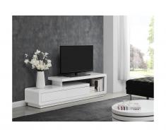 Mobile TV - 2 cassetti - MDF laccato Bianco - ARTABAN