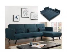 Divano letto modulabile CALOBRA in tessuto - Foglia di tè