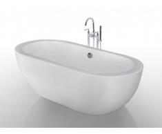 Vasca da bagno centro stanza NEPTUNE - 234 L - 173 x 78 x 57 cm - Bianco