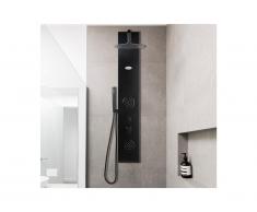 Colonna da doccia idromassaggio JUBIDA - nero - 20x130 cm