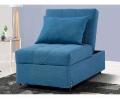 Poltrona letto in tessuto LESNA - Blu