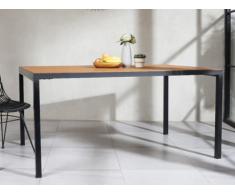 Tavolo da pranzo MALILI - 6 coperti - Teak massello e Metallo