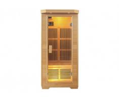 Sauna a infrarossi 1 posto Gamma Carbone CATIA II - L90 x P90 x H190cm - 1300W
