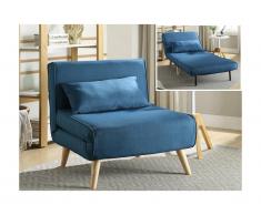 Poltrona letto POSIO in tessuto - Blu