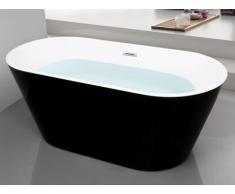 Vasca da bagno centro stanza design TWIGGY 70 x 150 x 58 cm - Nera