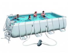 Piscina tubolare rettangolare REUNION II - L 549 x l 274 x H 122 cm