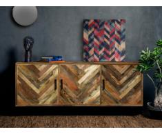 Credenza CARISMA - 3 ante - Legno di mango massello