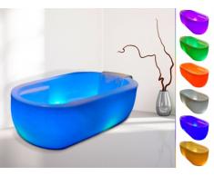 SALDI - Vasca da bagno centro stanza luminosa a LED PHOSPHORE - 280 L - 175 x 81 x 60