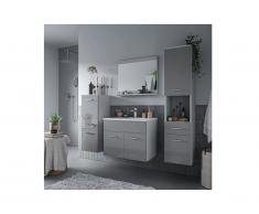 Set CLAUDIO - mobile bagno - Laccato grigio
