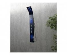 Colonna doccia termostatica a LED nera - FELICITA