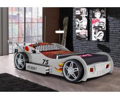 Letto a forma di auto RUNNER con cassetto - 90 x 200 cm - Bianco