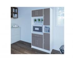 Credenza da cucina MADY - 5 ante e 1 cassetto - Grigia