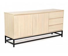 Credenza NEMIO - 2 ante e 3 cassetti - Colore: Quercia