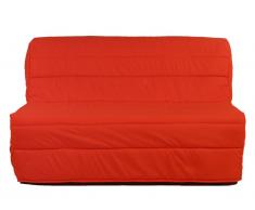 Divano letto a fisarmonica in tessuto Rosso corallo - COWBOY