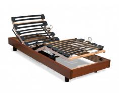 Rete relax con doghe multistrato - 5 livelli - Fissaggio regolabile - 80 x 200 cm - Ciliegio