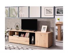 Mobile TV - 2 ante e 3 nicchie - Colore: Quercia - DIEGO