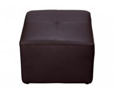 Pouf 100% pelle di bufalo - Colore: marrone - CAPRI II
