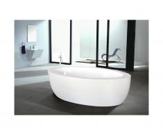 Vasca da bagno centro stanza MARMARA - 206 L - 185 x 91 x 58 cm - Bianco