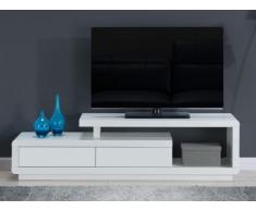 Mobile TV ARTABAN - 2 cassetti - MDF laccato - Bianco