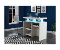 Mobile bar LED in MDF laccato bianco - FABIO