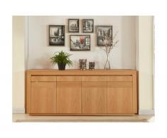 Credenza 4 ante e 2 cassetti in Legno di quercia oliato - SYMPHONIE