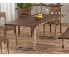Tavolo da pranzo TUSTY 8 coperti Acacia massello & Metallo