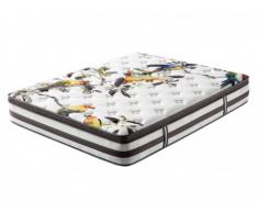 Materasso molle insacchettate e memory foam motivo singolo BIRD di DREAMEA - 140x190 cm