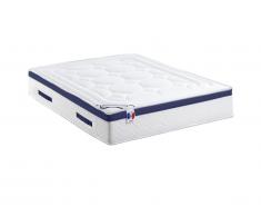 Materasso molle insacchettate memory foam motivo singolo MARQUIS di DREAMEA - sp. 30 cm - 140x190 cm - Blu