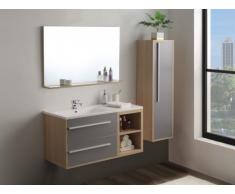 Set JASMINE - mobili per bagno - Legno e grigio