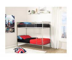 Letto a castello 2 x 90x190 cm Argento - DUOTIS II