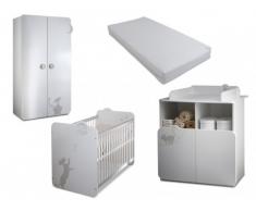 Set Cameretta neonato - CATTY + materasso 60x120cm